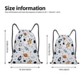 thumbnail image 4 of Drawstring Backpack - Cartoon Planets Splash Proof Small Drawstring Gym Bag for Women Men, Cinch Sports String Bag Backpack for Travel Swimming Beach, 4 of 8