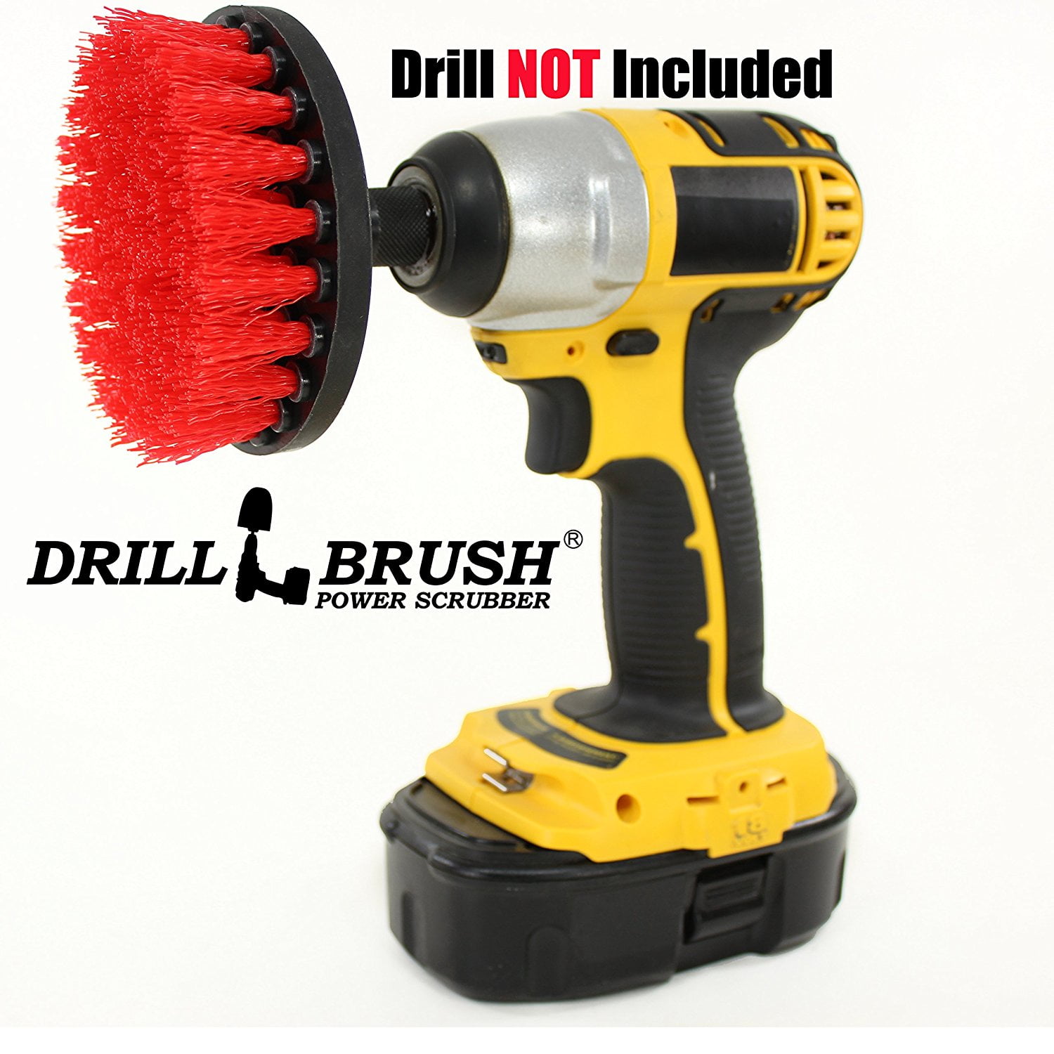 Heavy Duty Stiff Nylon Scrub Brush for Brick Concrete and Stone