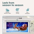thumbnail image 3 of 7' x 16' Magical Santa’s Reindeer Christmas Double Garage Door Banner - Festive Holiday Décor, 3 of 5