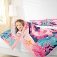 thumbnail image 4 of Manfei Kids Children Cartoon Axolotl 3 Pieces Queen Comforter Set,Kawaii Marine Animal Ultra Soft Bedding Sets,Cute Salamander Bedding Comforter Set Breathable,Super Cozy Room Decor,Reversible, 4 of 8