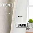 thumbnail image 6 of H.VERSAILTEX Contemporary Faux Linen 100% Blackout Back Tab/Rod Pocket/Hook Belt Thermal Insulated Curtain Sets for Bedroom, 2 Panels, 52"x 84", Natural, 6 of 6