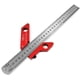 thumbnail image 1 of Centerline Scriber, regla de carpintero de ángulo recto de 45/90 grados, bolígrafo central cuadrado para carpintería de aleación de aluminio TUNC Sencillez, 1 of 5
