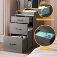 thumbnail image 4 of LVSOMT 70" Makeup Vanity Table Set with Adjustable Lighted Mirror, Vanity Desk with Power Outlet, Dressing Table with Cushioned Stool for Flats, Dormitories, 4 of 9
