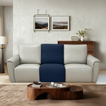 HDCAXKJ Recliner Sofa Covers Stretch Jacquard Sectional Reclining Couch Covers Waterproof Additional Seat Recliner Slipcovers Washable Furniture Protector,Navy Blue