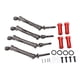 thumbnail image 1 of Juego de acoplador de eje de transmisión CVD, Kit combinador de eje delantero y trasero Cardan para coche RC para Traxxas Slash 727, camión corto, Rojo, 1 of 10