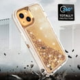 thumbnail image 6 of For iPhone 16 Case Glitter Floating Liquid Shiny Quicksand Case for Women Girls Heavy Duty Shockproof Protective Case Hard PC Bumper Soft TPU Cover，Gold, 6 of 7