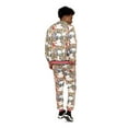 thumbnail image 4 of G-Style USA Men's Jungle Tiger G Stripe Track Suit Set ST808 - Off-White - Medium, 4 of 5