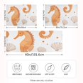 thumbnail image 2 of Yayeee Pillowcase Standard Size Set of 2 Satin Wrinkle Resistant Pillow Case, Orange Seahorse, 2 of 7