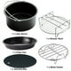 thumbnail image 5 of Juego de accesorios para freidora de aire, rejilla para asar redonda Universal, bandeja para hornear, barril para pasteles, 5 of 8