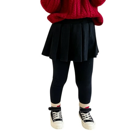 

Toddler Kids Baby Girls Cotton Leggings Pantyhose Stretchy Basic Ankle Length Pants Solid Pantyhose For Spring Autumn Pantskirt