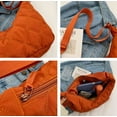 thumbnail image 6 of Zhengup Women's Puffer Totes Fashion Quilted Shoulder Crossbody Bag Solid Color Rhombus Down Padded Handbag Dumpling Purse, 6 of 7