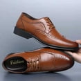 thumbnail image 1 of Zapatos de cuero de verano para hombre, ropa formal para hombre, zapatos de cuero de talla grande, zapatos de hombre perforados huecos, 1 of 6