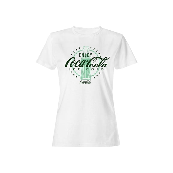 Officially Licensed Coca Cola Enjoy Ice Cold Bottle Women's T-shirt