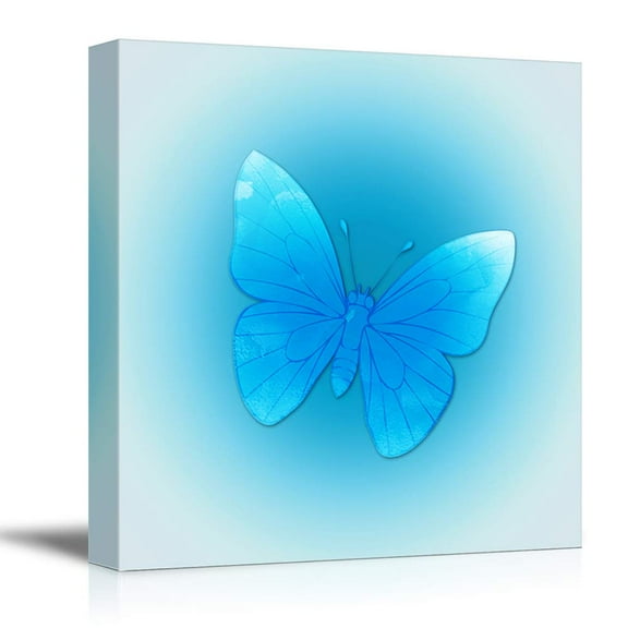wall26 Canvas Wall Art Colorful Butterfly Pictures Home Wall Decorations for Bedroom Living Room Paintings Canvas Prints Framed - 12x12 inches