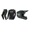 thumbnail image 1 of Oneal Mayhem Covert Green Motocross Jersey Pant Helmet Combo, 1 of 6