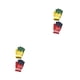 thumbnail image 3 of Guardurnaity 2 pares de guantes para niños de dedo completo invierno otoño deportes al aire libre patinaje esquí ciclismo ciclismo mitones de Rojo amarillo 2piezas, 3 of 6