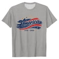 thumbnail image 4 of CUSTG Women T-Shirts Patriotic Casual Tee Comfortable Crew Neck Short Sleeve Shirt Everyday 1776-2026 Celebrate America's 250th Anniversary Comfort Tops, 4 of 4