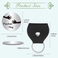 thumbnail image 2 of 1Set Inspirational Pocket Hug Token Encouragement Keychain Long Distance Relationship Keepsake Stainless Steel Double Sided with PU Leather Keychain for Friends Family Son 1.2 x 1.2 Inch, 2 of 8