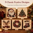 thumbnail image 6 of DIY Christmas Pearl Diamond Painting Art Kit with Frame, Christmas Pearl Beads Art Craft for Adults & Beginners, Gemstone Diamond Dots Beads Painting for Home Wall Decor，Style-D, 6 of 7