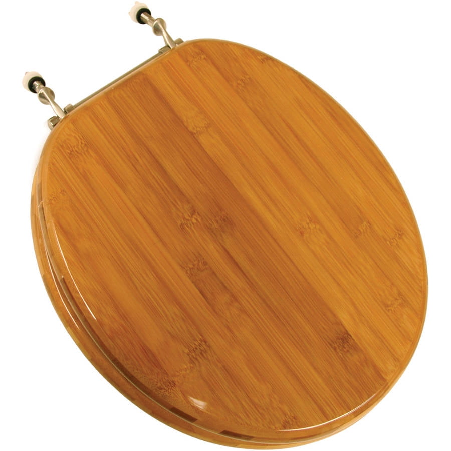 Jones Stephens Bamboo Elongated Comfort Seat Toilet Seat