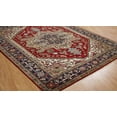 thumbnail image 2 of Umbria Rust/Navy Hand Made Wool Area Rug, 2 of 5