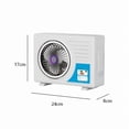 thumbnail image 2 of Lunxisen 3 Pcs Desktop Fan LED Mood Light Portable Air Conditioner Quiet USB Rechargeable Office Home Cooling Breeze, 2 of 7