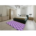 thumbnail image 4 of Ahgly Company Indoor Rectangle Patterned Dark Orchid Purple Area Rugs, 2' x 5', 4 of 6