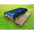thumbnail image 1 of Modern Outdoor Tablecloth, Night View of Metropolis City with High Skyscrapers Downtown Business Center Image, Decorative Washable Fabric Picnic Table Cloth, 58 X 84 Inches,Dark Blue, by Ambesonne, 1 of 2