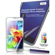 Green Onions Crystal Oleophobic Screen Protector for Samsung Galaxy S5 Smartphone, 2pk