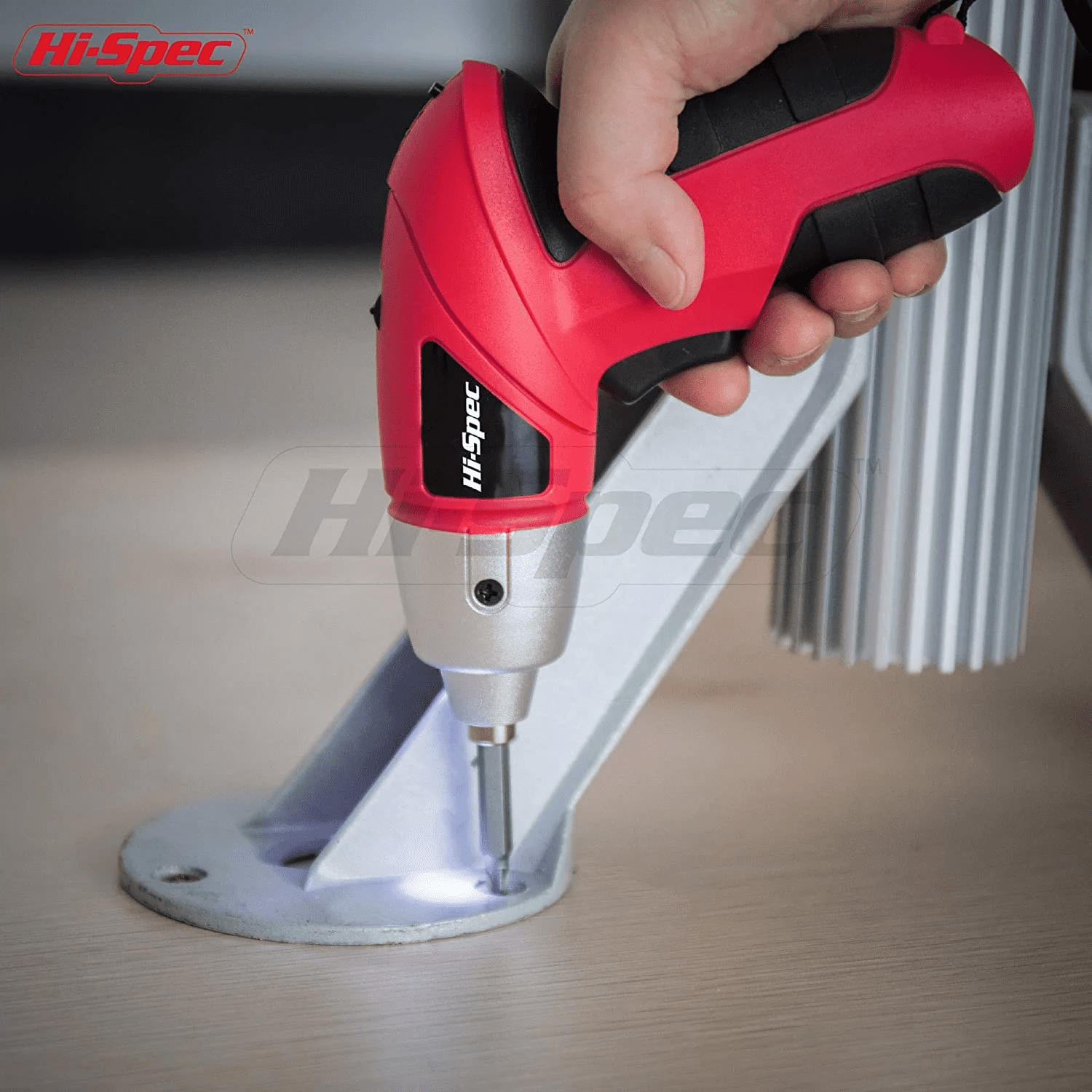 Hi-Spec 27pc 3.6V Compact Cordless Electric Power Screwdriver & Bit Set USB Rechargeable Battery
