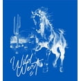 thumbnail image 5 of Wild West Adventure Adult Blue Long Sleeve Hoodie-Large, 5 of 6