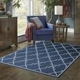 thumbnail image 5 of Oriental Weavers Marina Area Rug 7765B Outdoor Navy Lines Dotted, 5 of 6