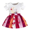 thumbnail image 1 of PMVFHDE Couverture de Réception avec Bandeau Fille Ensemble d'Été Mignon Sim Ple Moon Rose Manches Courtes T-Shirts + Jupe Rose Ensemble Deux Pièces Tenue d'Hiver Rouge, 18-24 Mois, 1 of 9
