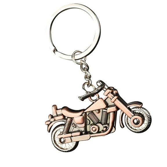 WHAMVOX 1pc 3D Motorcycle Designed Keychain Zinc Alloy Key Ring Creative Key Pendant