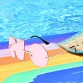 thumbnail image 6 of Letter No Sunglasses Trendy Irregular Sunglasses for Shopping Travel Outdoor Pink, 6 of 8