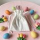 thumbnail image 1 of Bolsa De Almacenamiento De Poliéster Bolsa de regalo con cordón y orejas de conejo de Pascua rosa para huevos de caramelo, recuerdos de fiesta y decoraciones navideñas. Rkxzt, 1 of 9