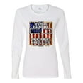 thumbnail image 3 of By His Blood We Are Healed Inspirational/Christian Womens Graphic Long Sleeve T-Shirt, White, XX-Large, 3 of 5