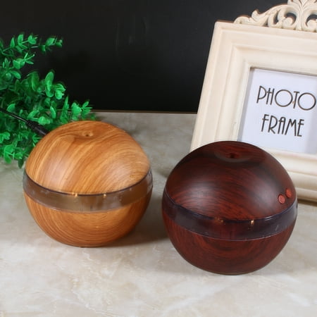 - YOSOO 200ml Office Car Home Bedroom USB Aroma Essential Oil Diffuser Wood Grain Humidifier