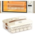 thumbnail image 3 of Caja para albóndigas, contenedores para almacenar alimentos, contenedor hermético para alimentos de plástico transparente de múltiples capas de gran capacidad, contenedores para almacenar galletas,, 3 of 8