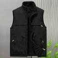 thumbnail image 3 of Lmnyox Men's Reversible Vest Zip Up Stand Collar Sleeveless Vest Jacket with Pocket Winter Vest Outerwear, 3 of 6