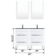 thumbnail image 3 of 60 White Vanity Set - Two 30 Sink Bases (LV4-C11-60-W), 3 of 4