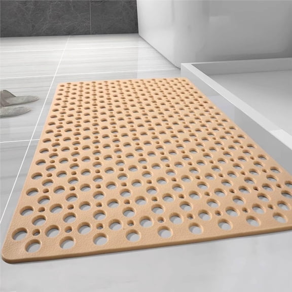 Non-Slip Shower Mats for Inside Shower, Washable Bathtub Mat with Suction Cups & Drain Holes