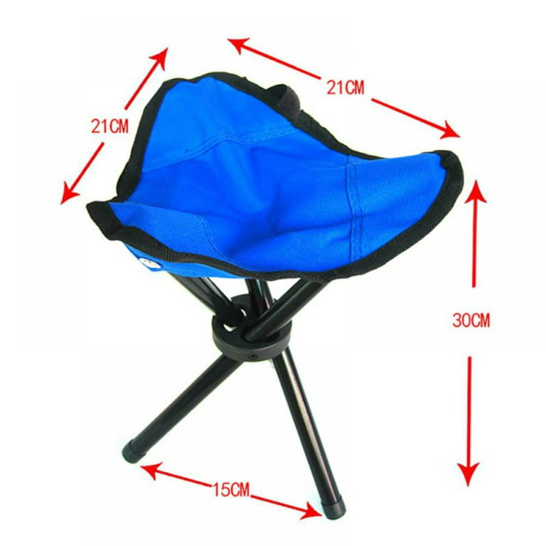 Outdoor Ultralight Folding Chair Triangle Small Stool Camping Portable Seat 600D Waterproof Hiking Picnic Tools, adult Unisex, Red