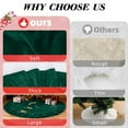 thumbnail image 6 of Sanmadrola Christmas Tree Skirt Green Luxury Ruffled Velvet Plush Fur Skirts Christmas Decorations Indoor Xmas Ornaments Holiday Decor for Home Party Holiday Decorations, 48in, 6 of 7