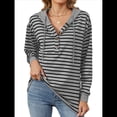 thumbnail image 1 of Sudaderas con Capucha de Moda para Mujer, Sudaderas Holgadas de Gran Tamaño, Camisetas de Larga, Corte Holgado Gris Negro XXL, 1 of 8