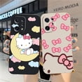 thumbnail image 2 of Case For OPPO FIND X6 X3 REALME X7 X50 RENO 2 4Z 4 6 Lite 5Z 5F 4G 5G PRO Liquid Silicone Case Cute Hello K-Kitty Cat, 2 of 5