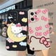 thumbnail image 2 of Case For OPPO FIND X6 X3 REALME X7 X50 RENO 2 4Z 4 6 Lite 5Z 5F 4G 5G PRO Liquid Silicone Case Cute Hello K-Kitty Cat, 2 of 5