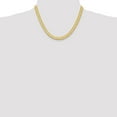 thumbnail image 6 of Auriga Fine Jewelry 10K Yellow Gold 6.5 mm Silky Herringbone Chain Necklace for Women 18", 6 of 6