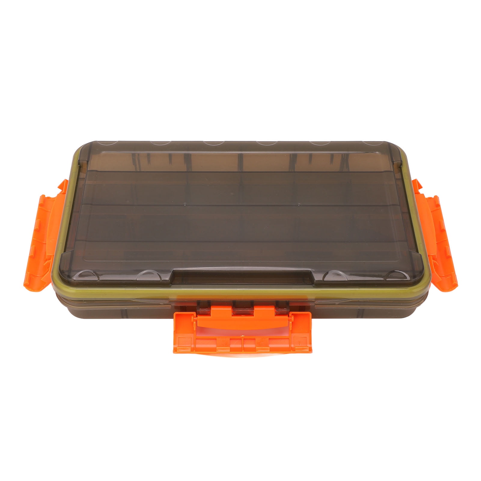 Octpeak Fishing Tackle Box Transparent Plastic with Removable Bulkhead