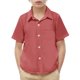 thumbnail image 1 of Odeerbi Camisa de Vestido de Niños y Niñas Color Sólido Camisas de Uniforme Escolar de Manga Corta Con Bolsillo, 1 of 8